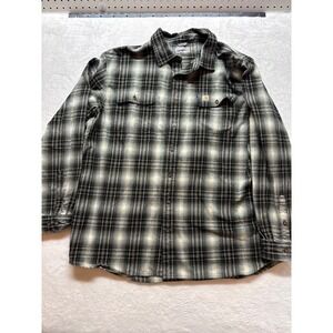 Carhartt‎ Hubbard Flannel Shirt Mens 2XL Heavyweight Plaid Long Sleeve Button Up